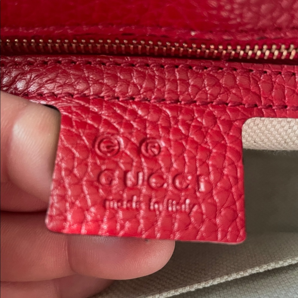 Gucci Red Soho Disco Crossbody with Tassel - Picture 8 of 10